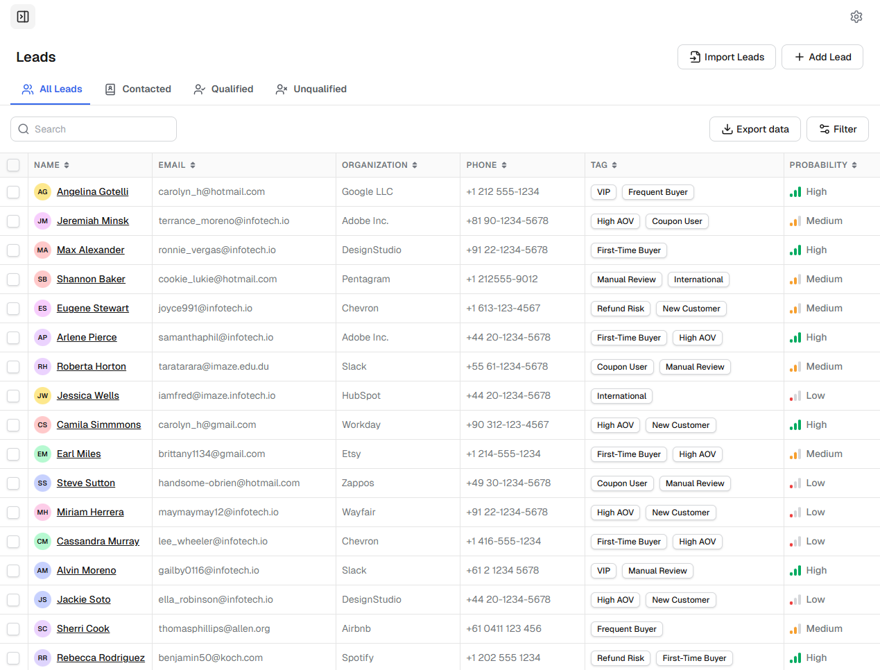 Eyris - React Admin Template